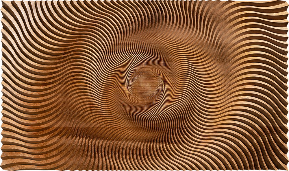 Jatoba Nr. 47 Lichtdüne Wandskulptur
